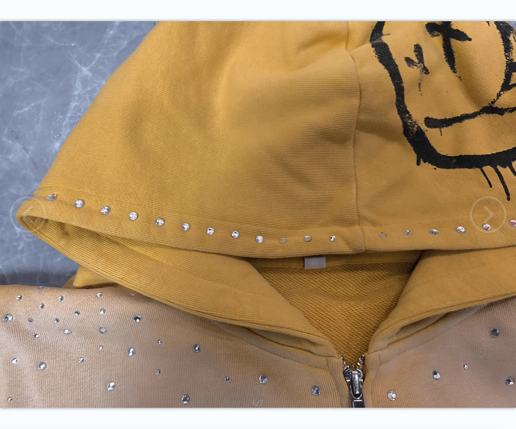 2025 Custom Streetwear, 100% Cotton,  Loose Zip-Up Hoodie, Distressed, Fade, and Acid Washed. manufacture