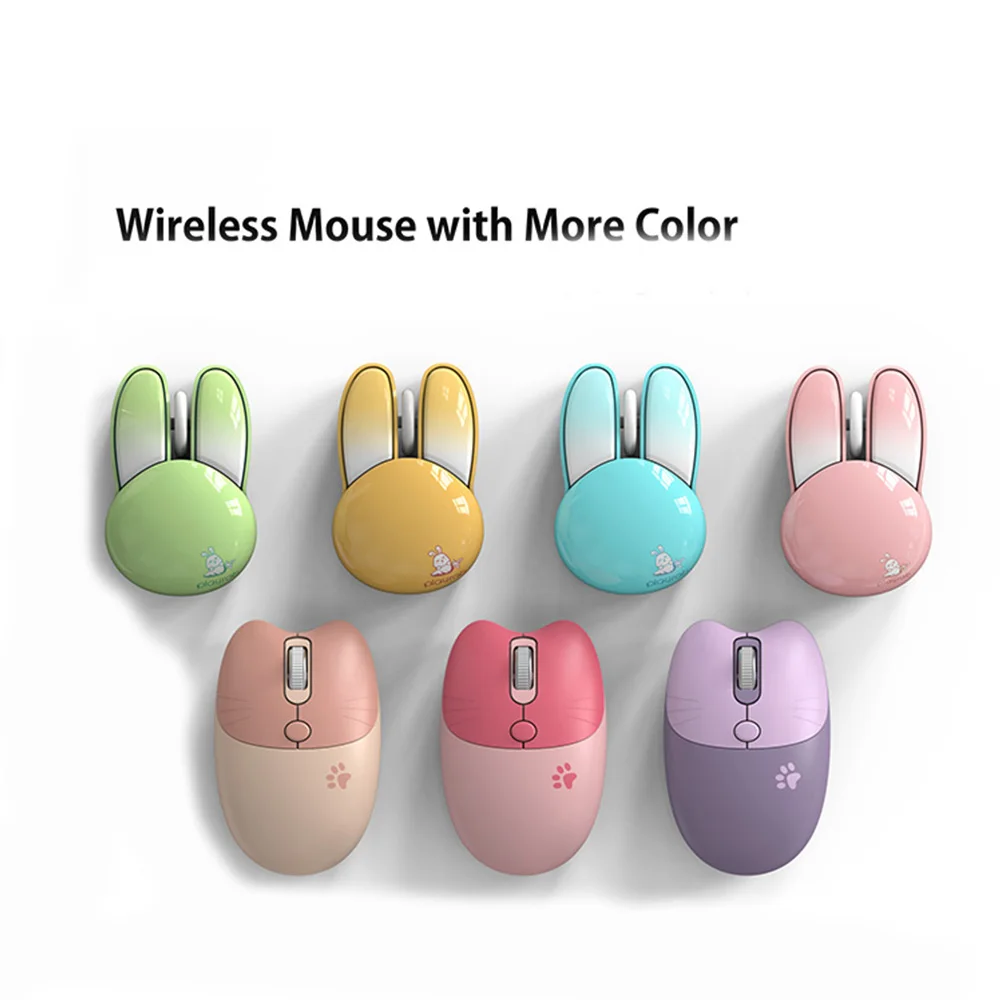 Cute Bunny Shaped Cordless 4D Wireless Mouse for PC Laptop