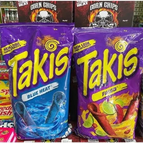 Takis Fuego 55g Pack Hot Chilli American Crisps X 10 US IMPORT Deals