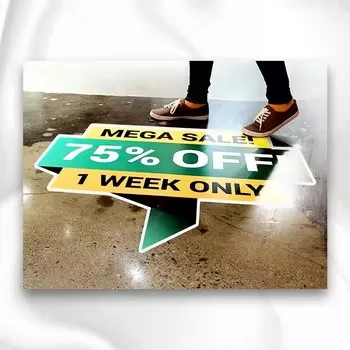 Custom UV Printed Floor Vinyl Decal Sticker Premium Quality Customized Design Options Waterproof & anti-slip vinyl / PVC