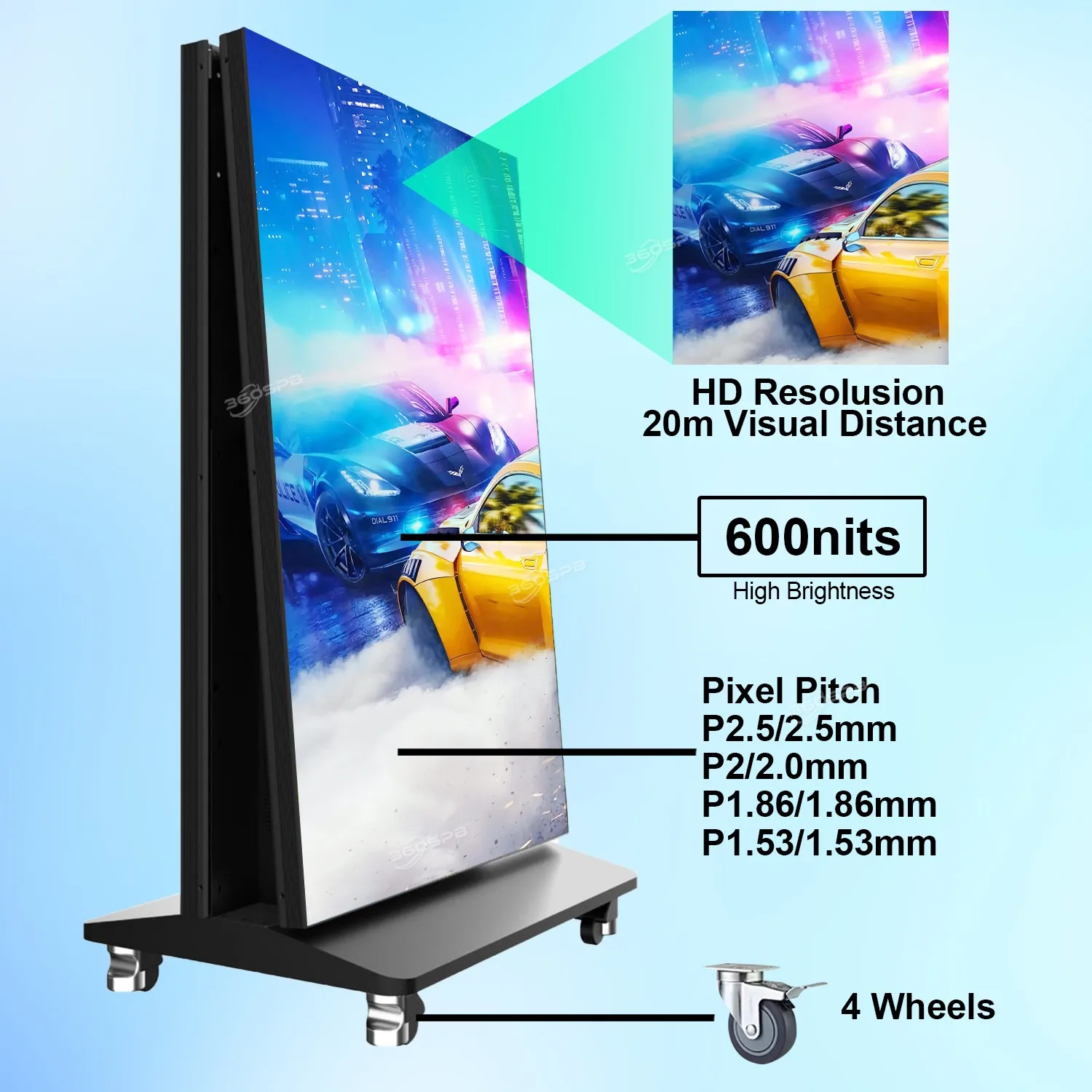 360SP Foldable LED Screen - Versatile Display Solutions
