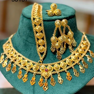2026 Best Buy 24K Gold Plated Vintage Style Indian Manufacturer Inspired Fashion Jewelry Sets Comoros Mayotte-Copper Gift Ready