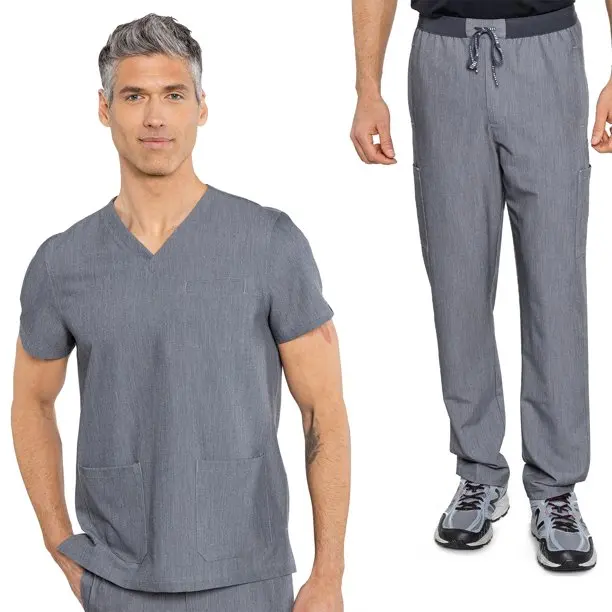 Best Quality Doctors Vneck Male Nursing Scrubs Uniform Sets Medical