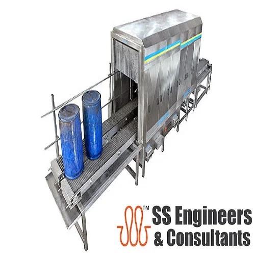 Automatic Bin Cleaning Machine 200L Drum Washer 55 Gallon Barrel Washer Bin Cleaning Machines