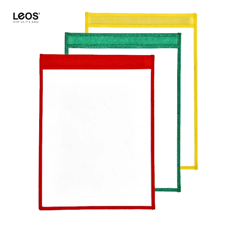 Прочные магнитные цветные сухие стирающие карманные рукава