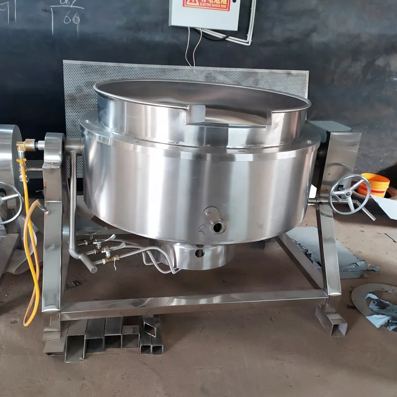 Advanced Jam Cooker with Stirrer Commercial Cooking Pot Automatic Sugar Cooking Machine caramile cooker