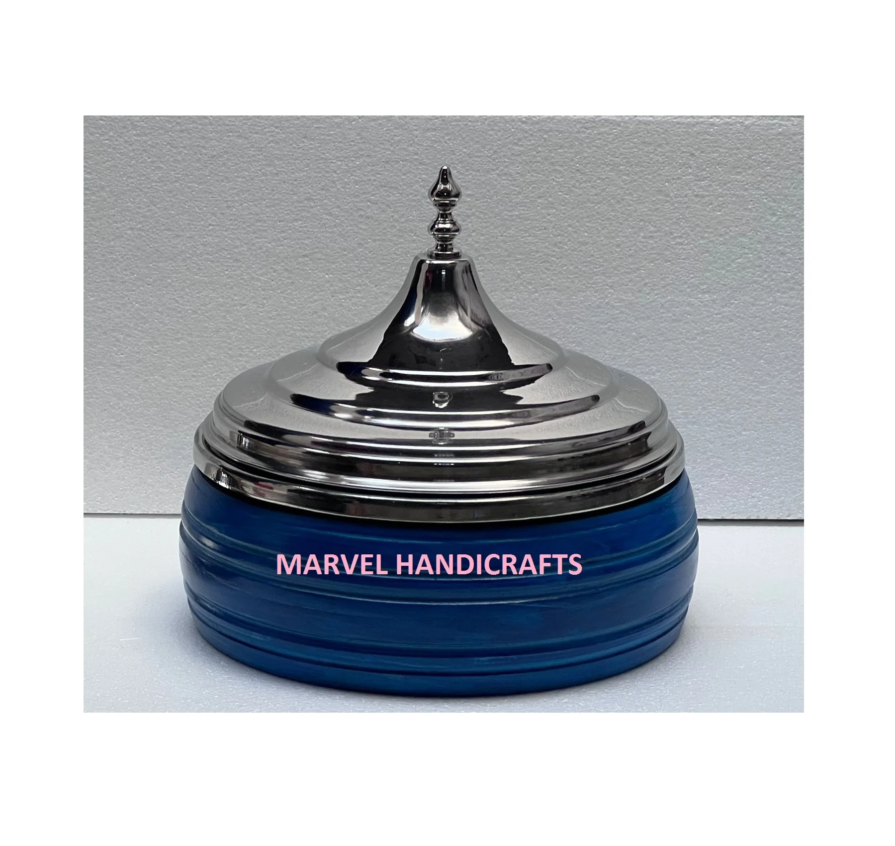 Made In India Serving Casseroles Wood Stainless Steel Food Warmer