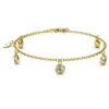 Pulsera casual de latón con baño de oro amarillo