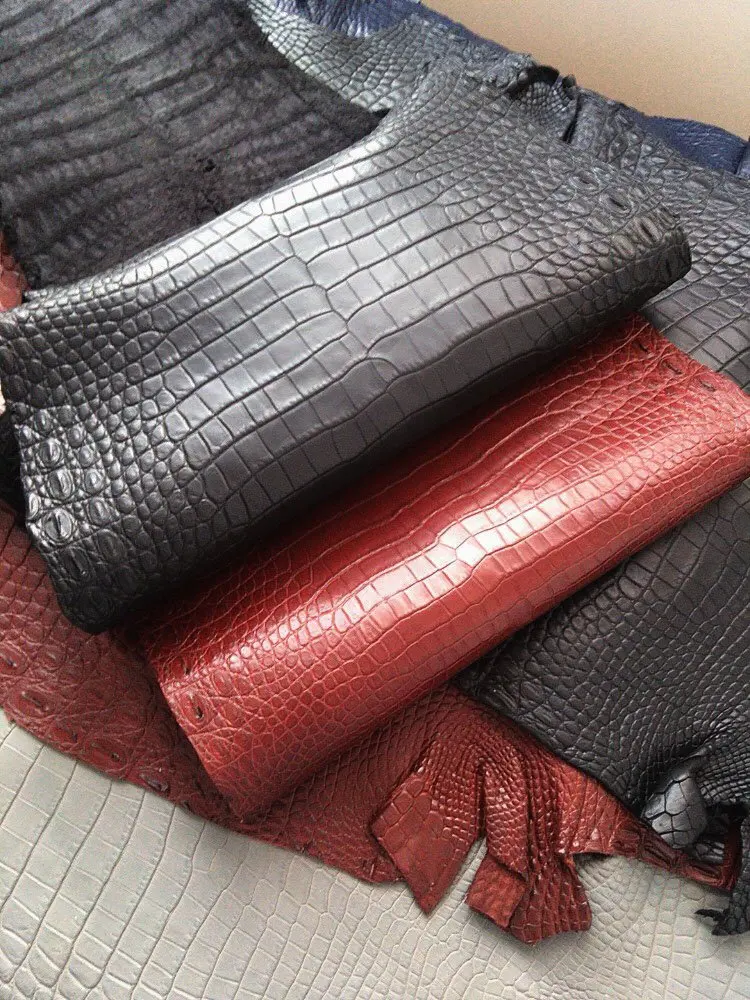 High Quality Tanned Leather Wholesale Real Croc Leather Matte Finish ...