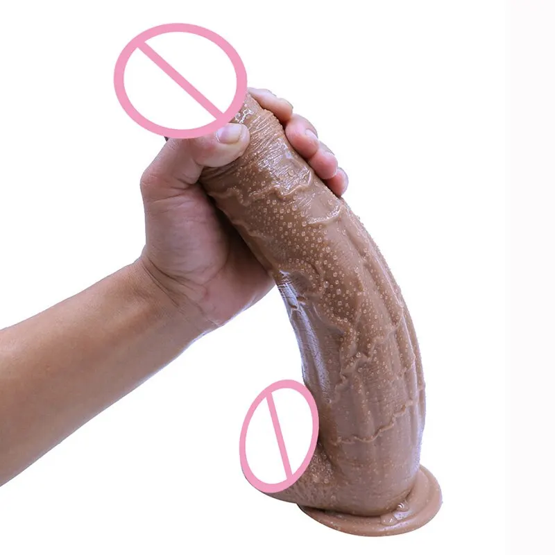 30cm Brown Long Dildo For Women Big Penis Suction Cup Goods For The Adult Sex Toys For Woman Gode Anal Dildos For Men