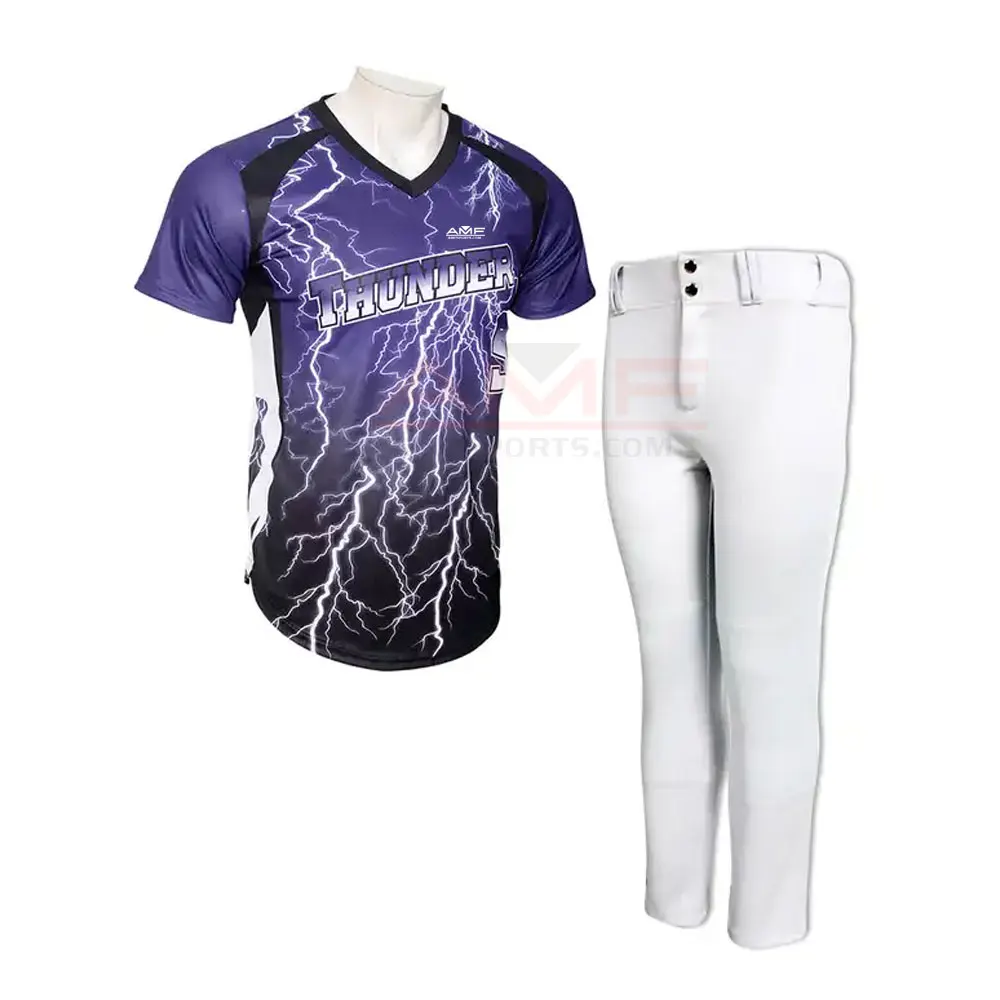 Pakistan Made Best Quality Wholesale Softball Uniform Design Your Own