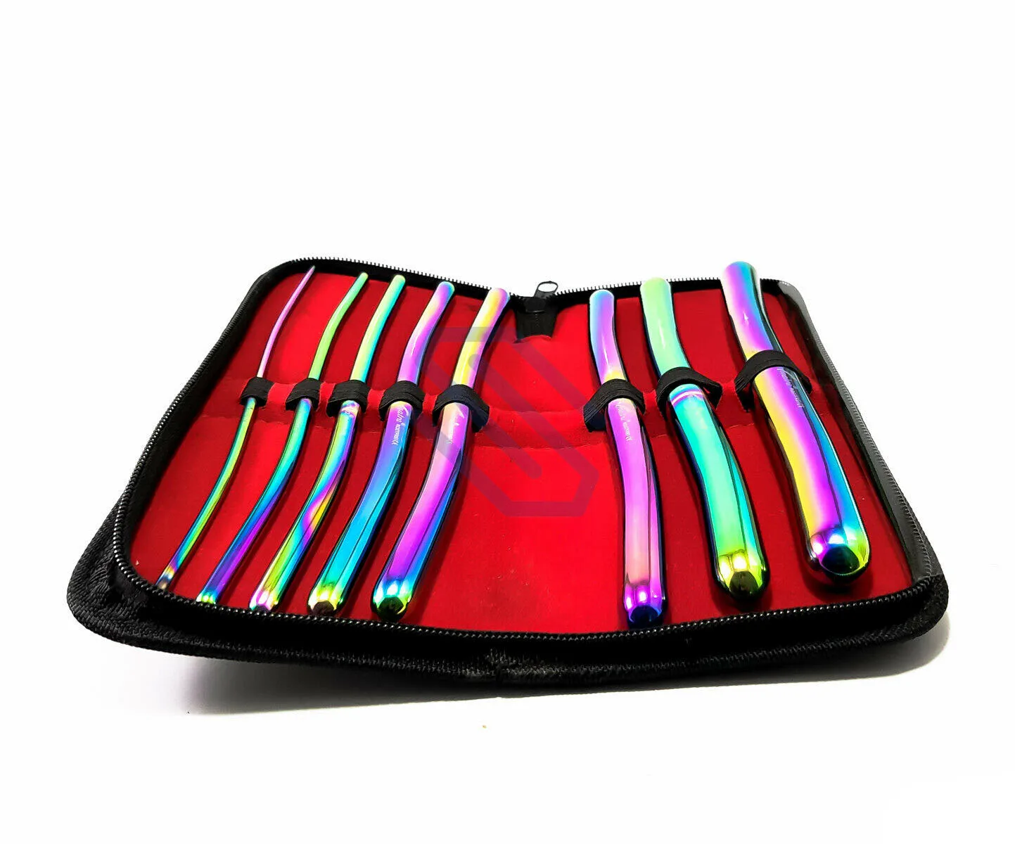 8本セット 子宮/尿道拡張器 ヘガール婦人科ブジー ポーチ付き