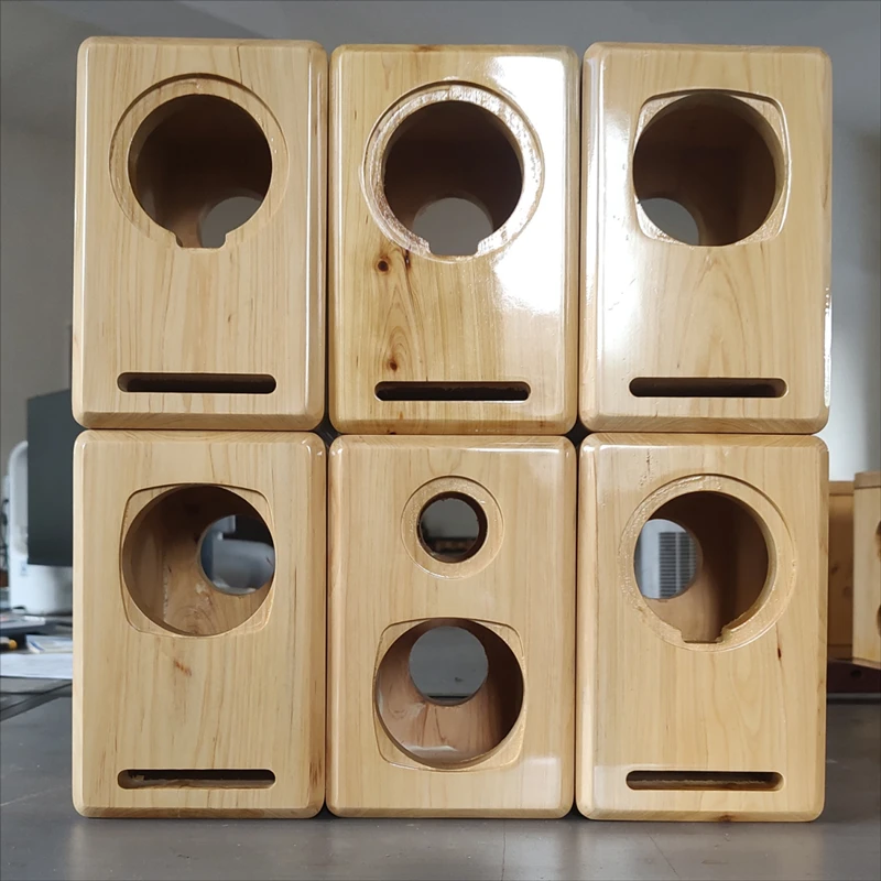 Wholesale Wooden Speaker Box Subwoofer Enclosure Speaker Empty Cabinet MDF  Plywood Speakers Sealed Shell Labyrinth Structure Box