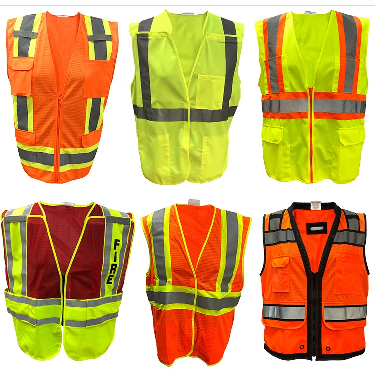 Reflective Vest Safety Vest Jacket Strip Personal Security Construction