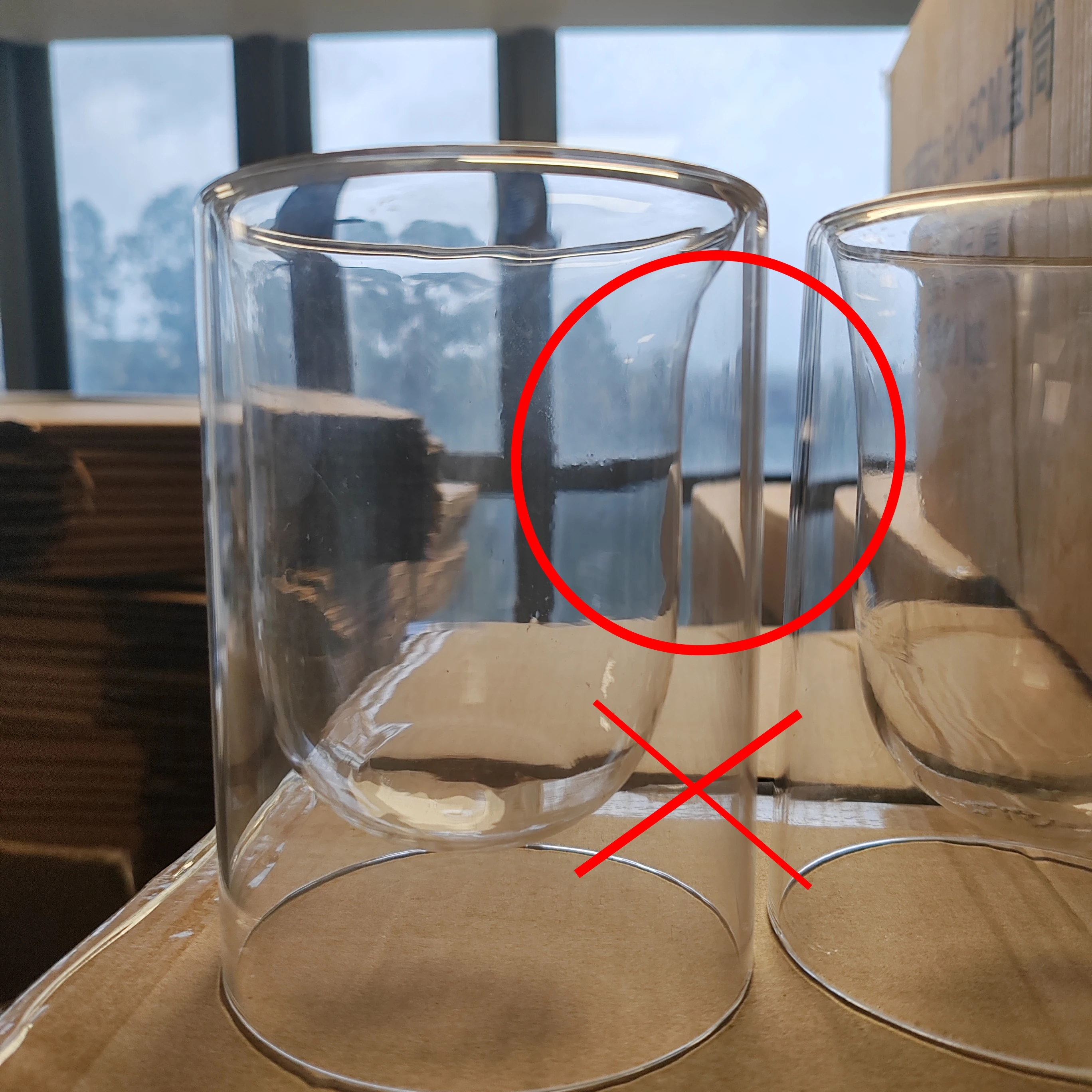 Home Decorative Colorful Hand Blown Scented Candle Vessels Double Wall