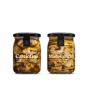 Top Quality Italian Mixed Mushrooms and Artichokes 260 g Jar Ursini for Retails
