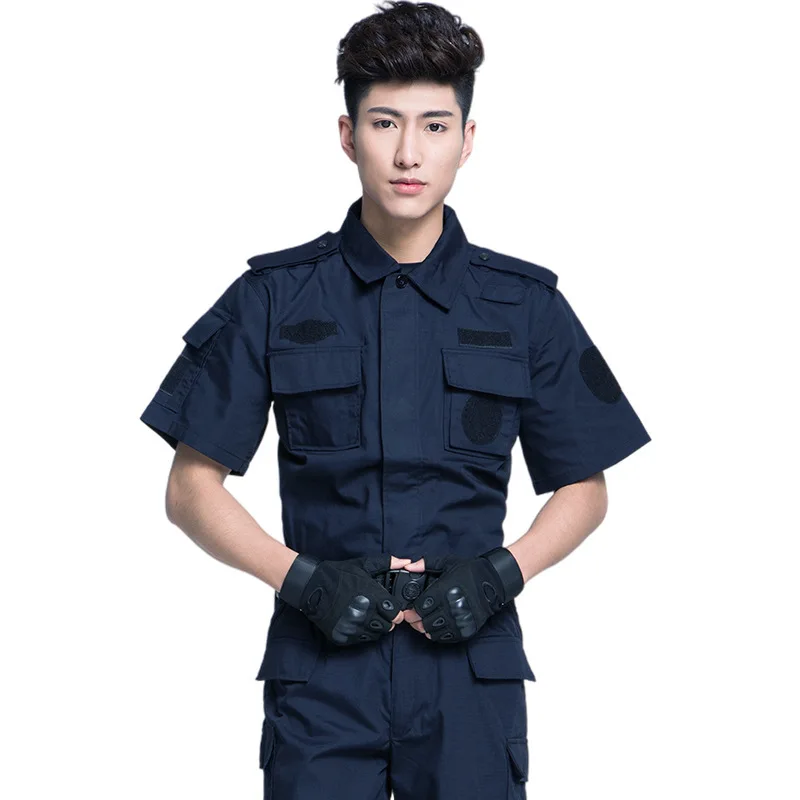 Cheap Price Security Guard Uniform Black Guardia Seguridad Uniforme Uniform With Badge Hat Epaulet