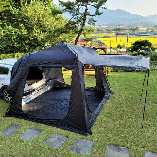 男女兼用 ポータブル屋外210DオックスフォードテントSUV PU2000mm自動 テント・タープ