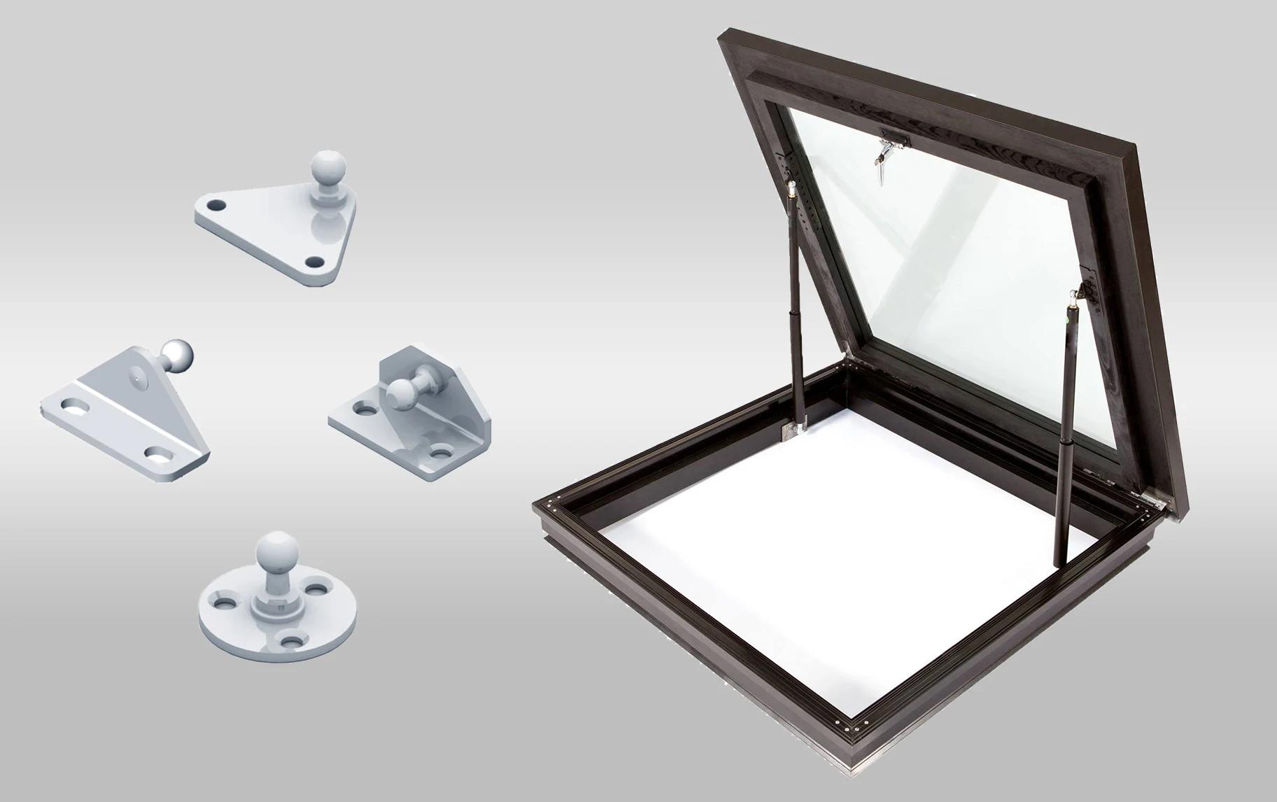 Eu54101 Stainless Steel Inox Gas Lift Mounting Eye Bracket 8 Mm Eyelet