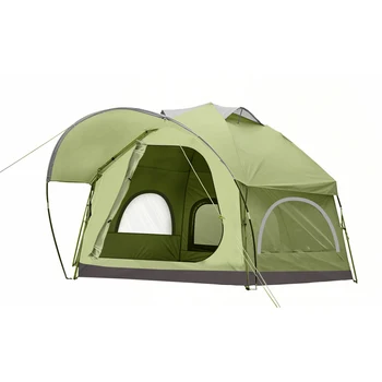 3-4 Person Dome Camping Tent  Waterproof Portable Green Outdoor Shelter with Carry Bag