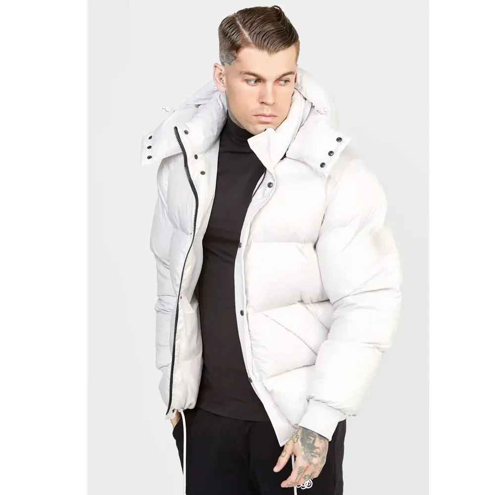 Streetwear White Puffer Coat Mens Nike Windrunner PrimaLoft® Men's