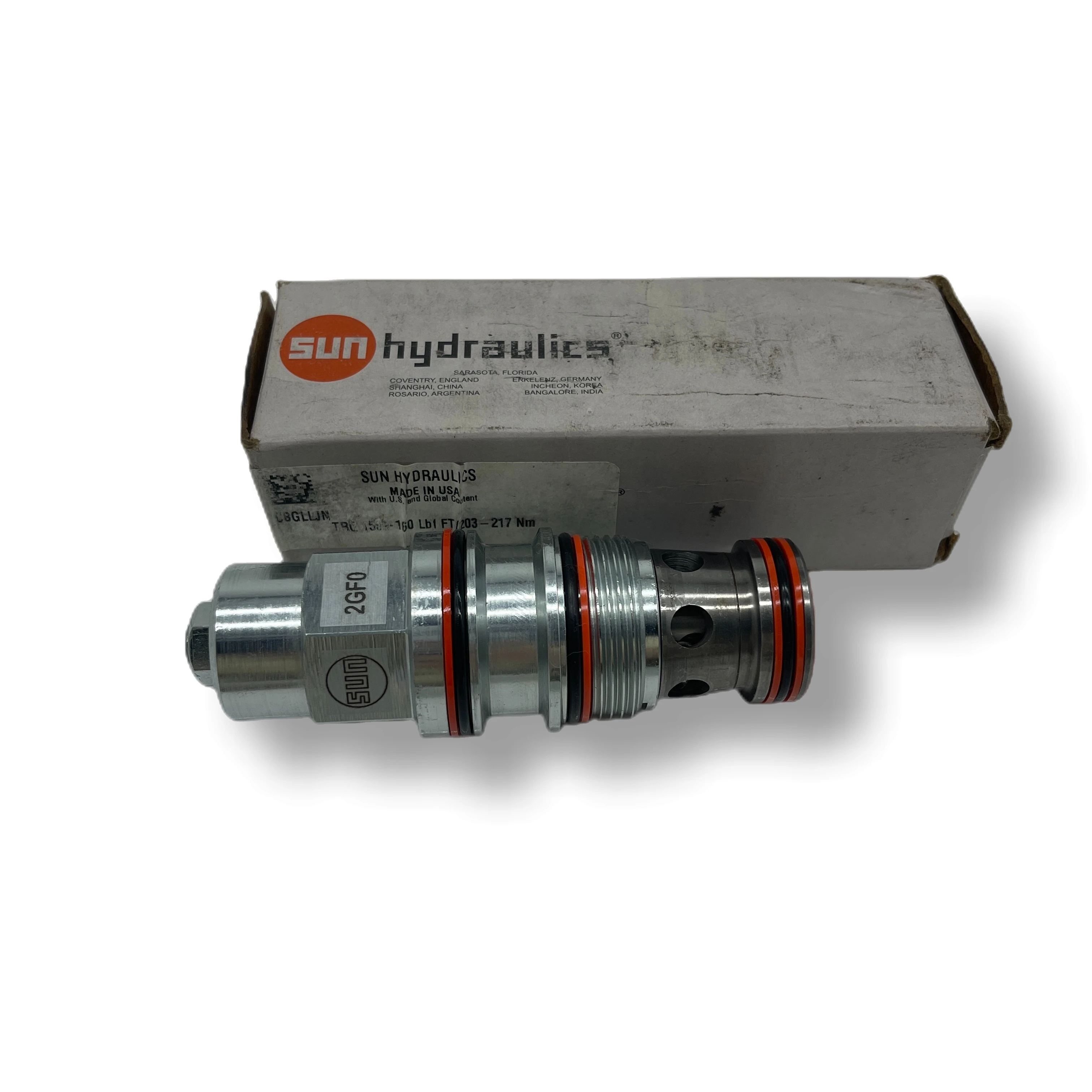 Sun Hydraulics Pilotoperated Balanced Piston Pressure Control Relief