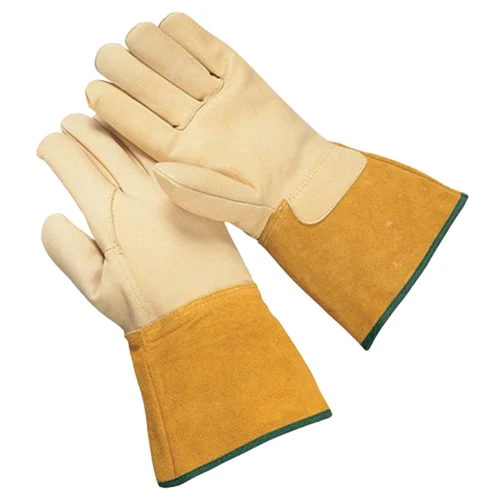 Goat Grain And Cow Split Leather Tig Welding Gloves Heavy Duty
