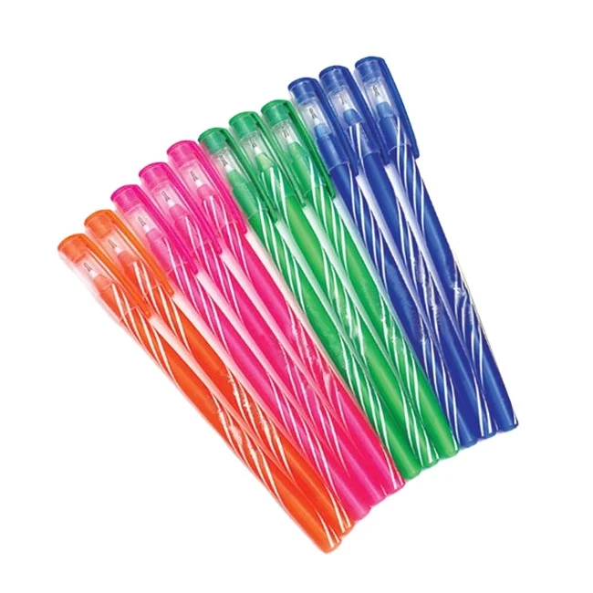 Высококачественная шариковая ручка с прямым наполнением на экспорт доступна по оптовой цене прозрачной шариковой ручкой