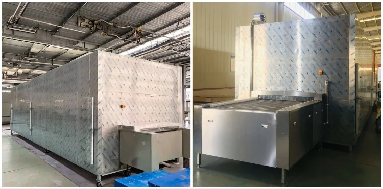 Continuous quick-freezing tunnel high-speed freezer for fruits, vegetables and meat