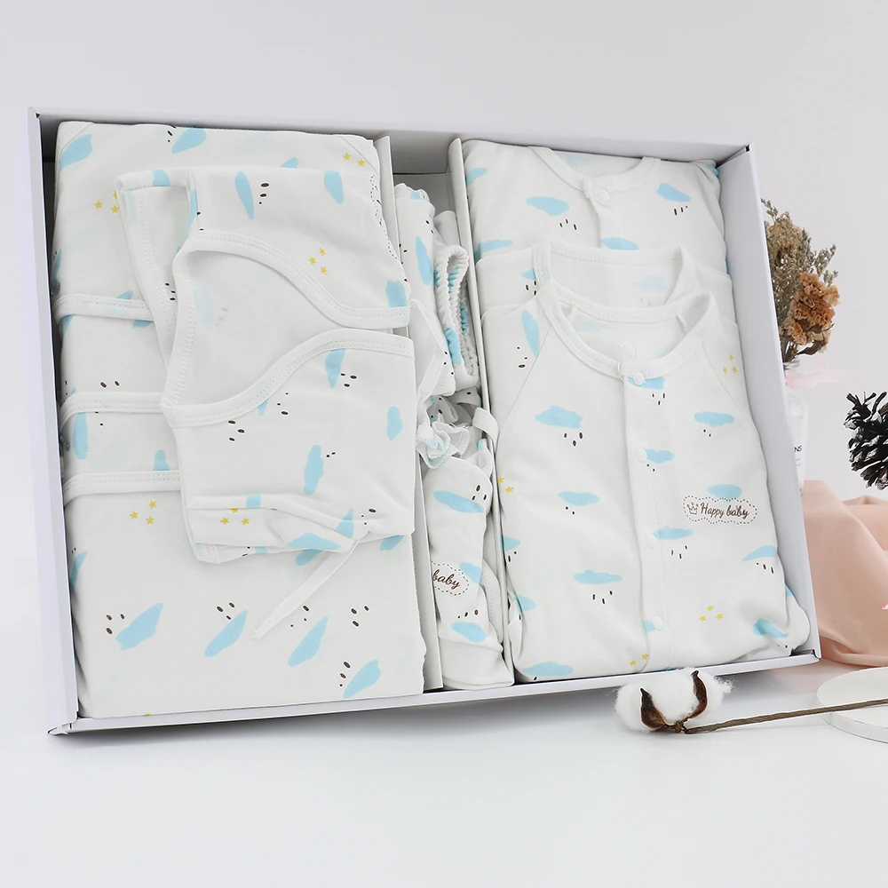 100% Organic Cotton Newborn Essentials Set - 5-Piece Baby Outfit Gift Box main image 0