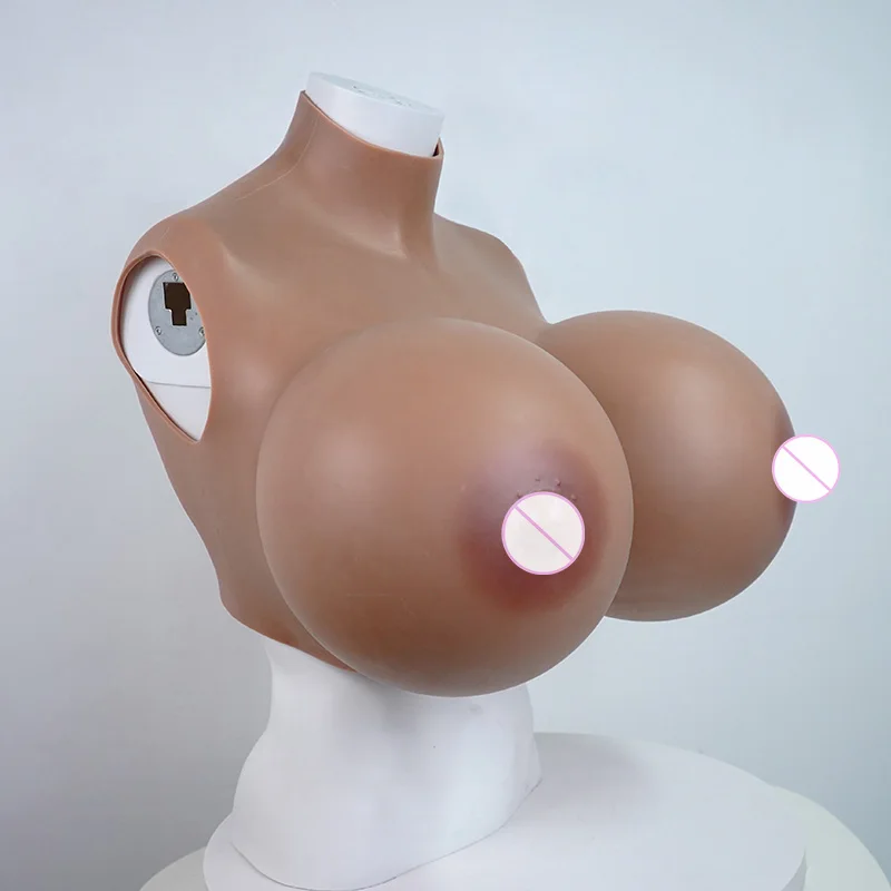 Pure Silicone Is Really Soft Artificial Cosplay Fake Breasts Super Huge Big Boobs Silicon Boobs for Men Crossdress