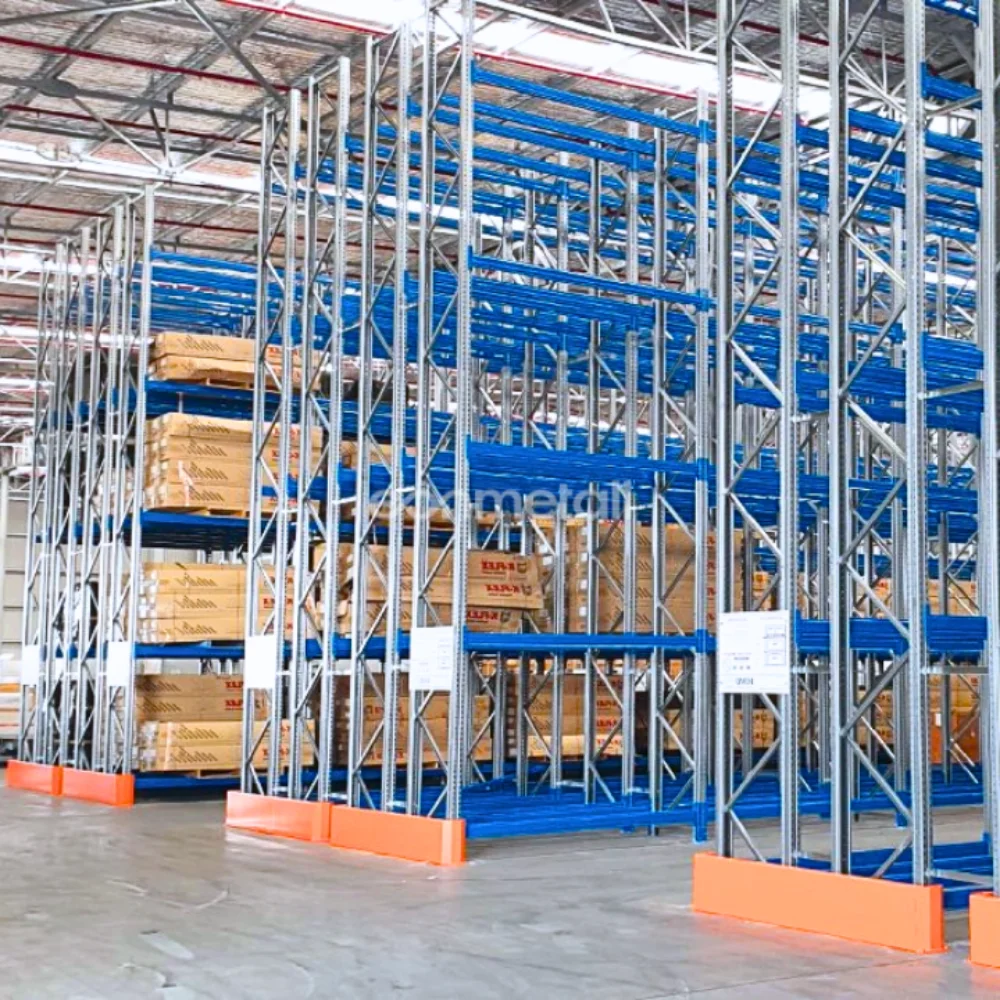 Customizable Heavy Duty Steel Pallet Double Deep Storage Rack ...