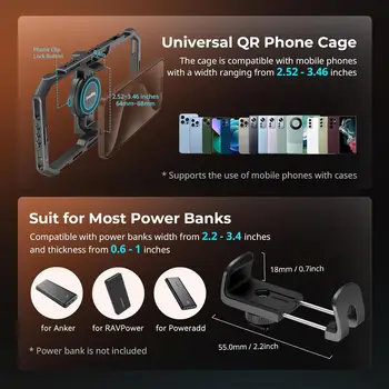 SmallRig All-in-One Mobile Phone Video Audio Opto Suite Full quick dismantle Professional Edition 4704 detail image