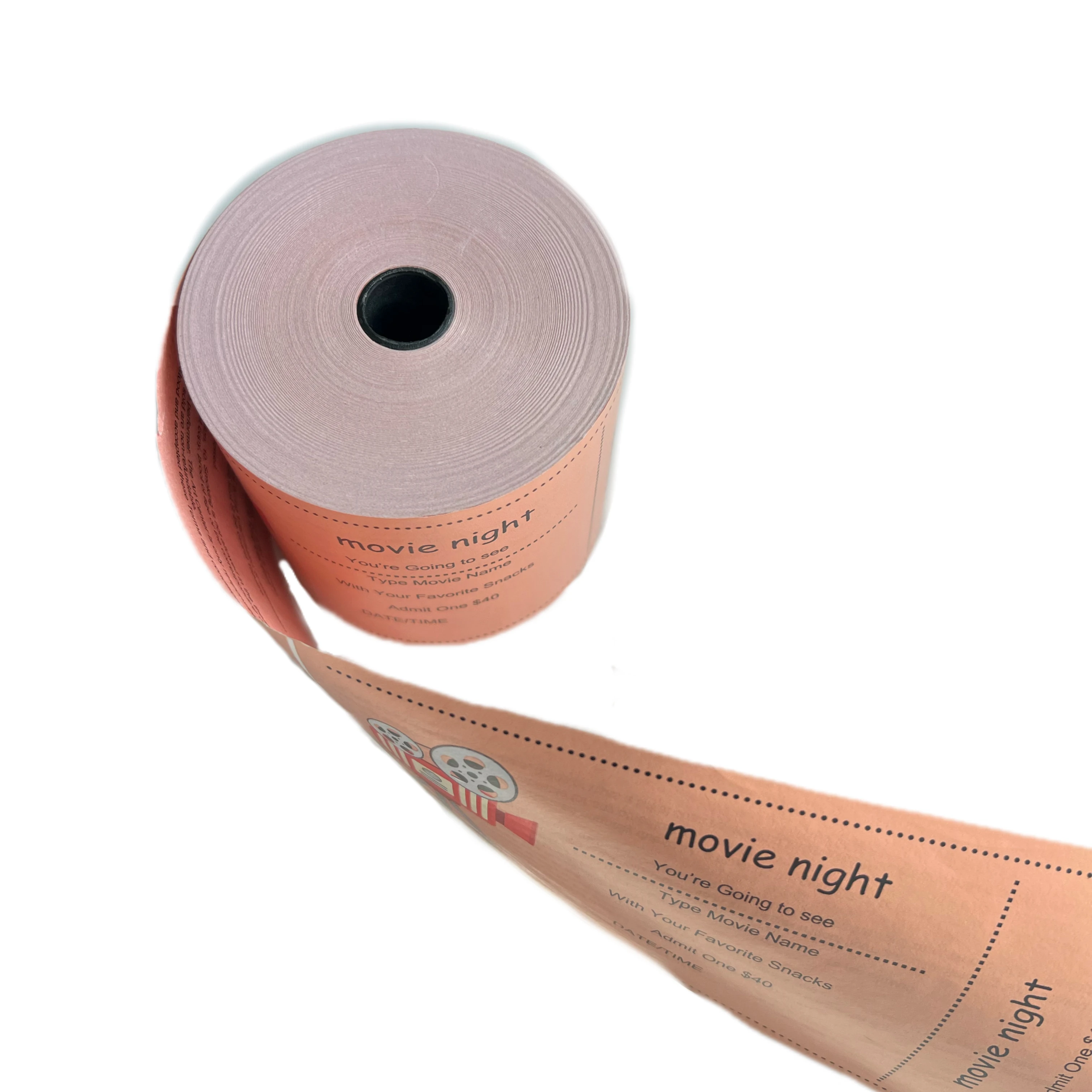 Custom Thermal Paper Printing Theater Music Concert Admission Coupon Tickets