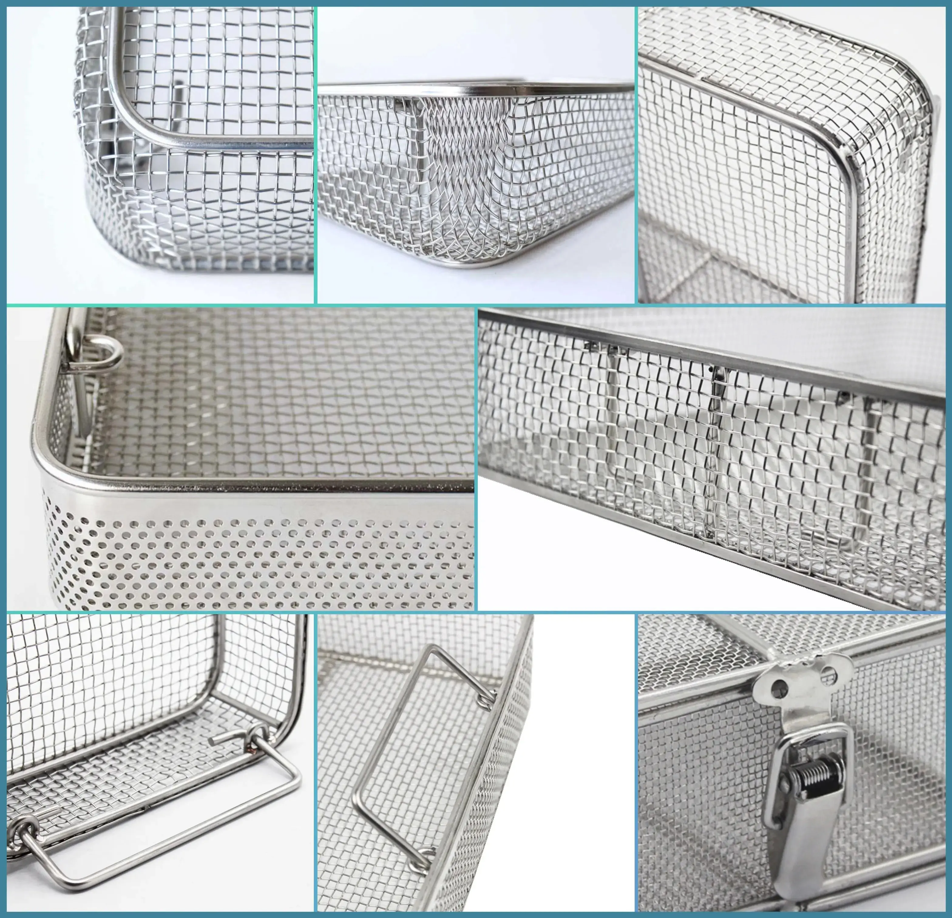 Sterile Processing Wire Racks Sterilization Cassette Rack Wire Mesh Tray Lid Manual Reusable High ...