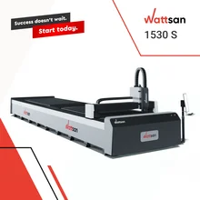 Wattsan 1530 S Rotatory Metal Laser Raycus Fiber CNC Steel Aluminum Brass Sheet Metal Cutting Machinery 1500*3000mm