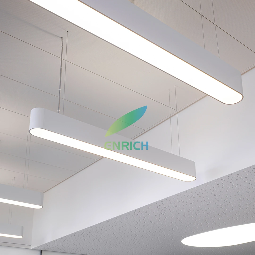 Round Corner Aluminium Profile LED Linear Light Flicker Free 3000K 4000K 6000K Office Lighting