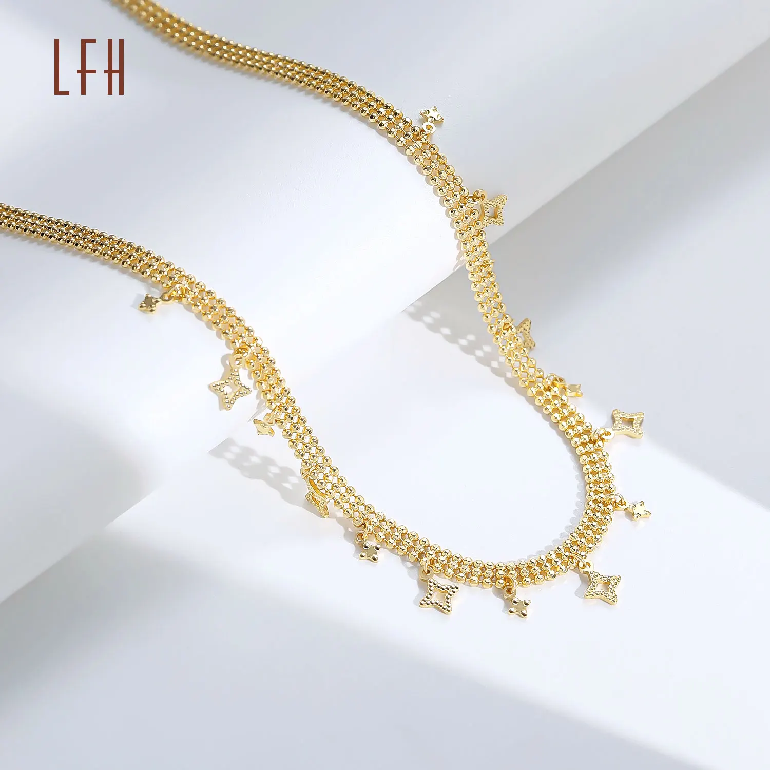 Solid AU750 18K Yellow Gold Necklace / Fine Box Chain 15.7