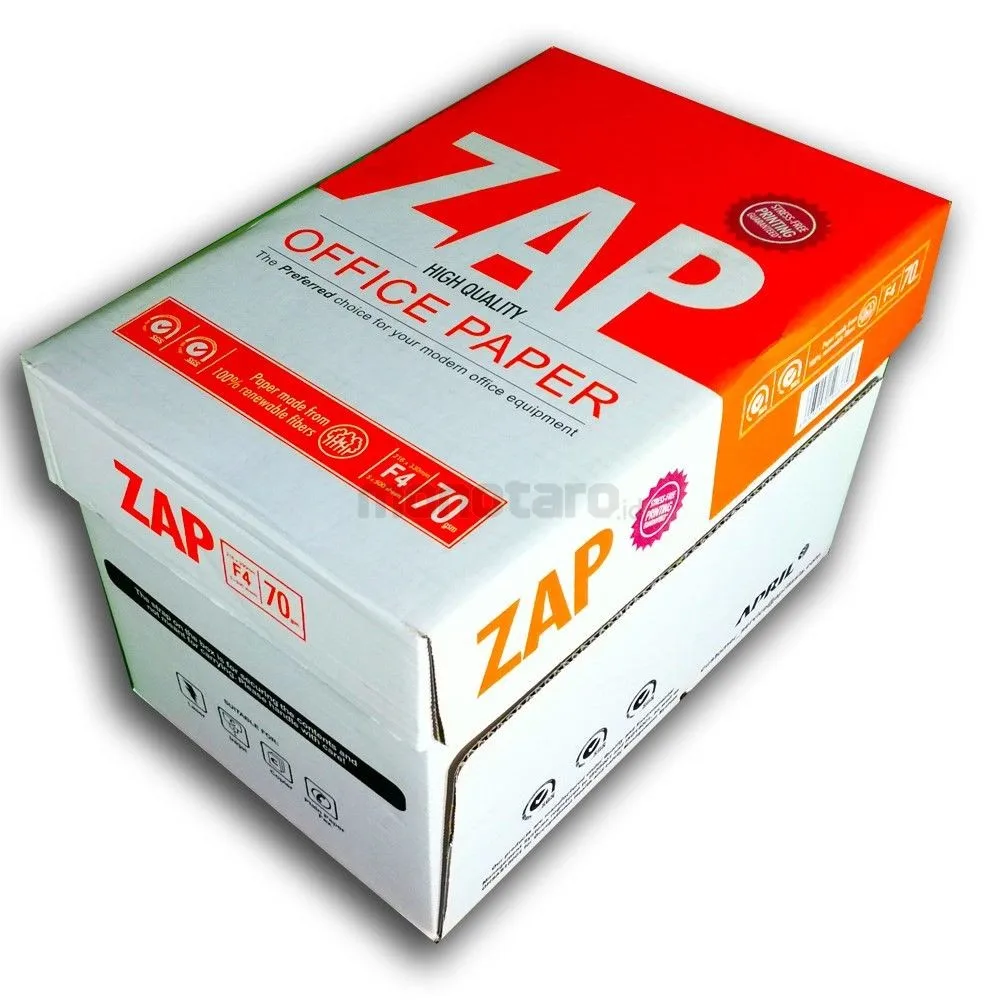 Premium Quality Zap A4 Copier paper 80GSM/75GSM/70GSM best price