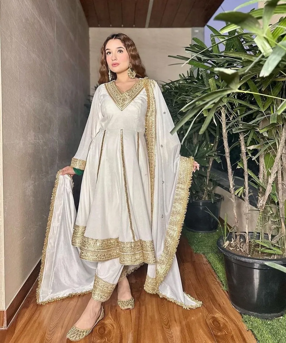 Rich Look Wear Top and Sharara with Thread Embroidery Work Designer Party Sequence Plazz