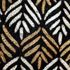 Black Floral Embroidered Table Runner
