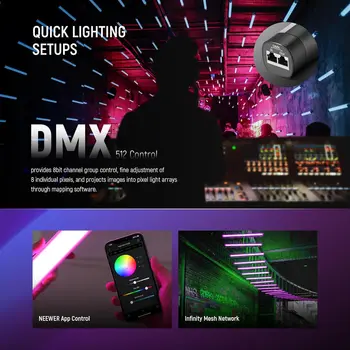NEEWER TL60  RGB 20W Tube Light Stick detail image