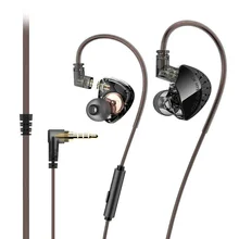 Lafitear LD2 Detachable L-Shape Plug Noise Cancelling Gaming wired Bass HiFi in-ear Monitor Earbuds