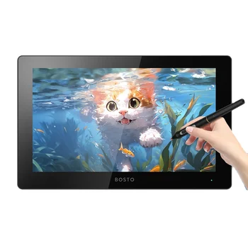 15.6" 4K Drawing Tablet with Screen Tilt Support Graphic Tablet Full-Laminated (120% sRGB) Drawing Monitor pen Display