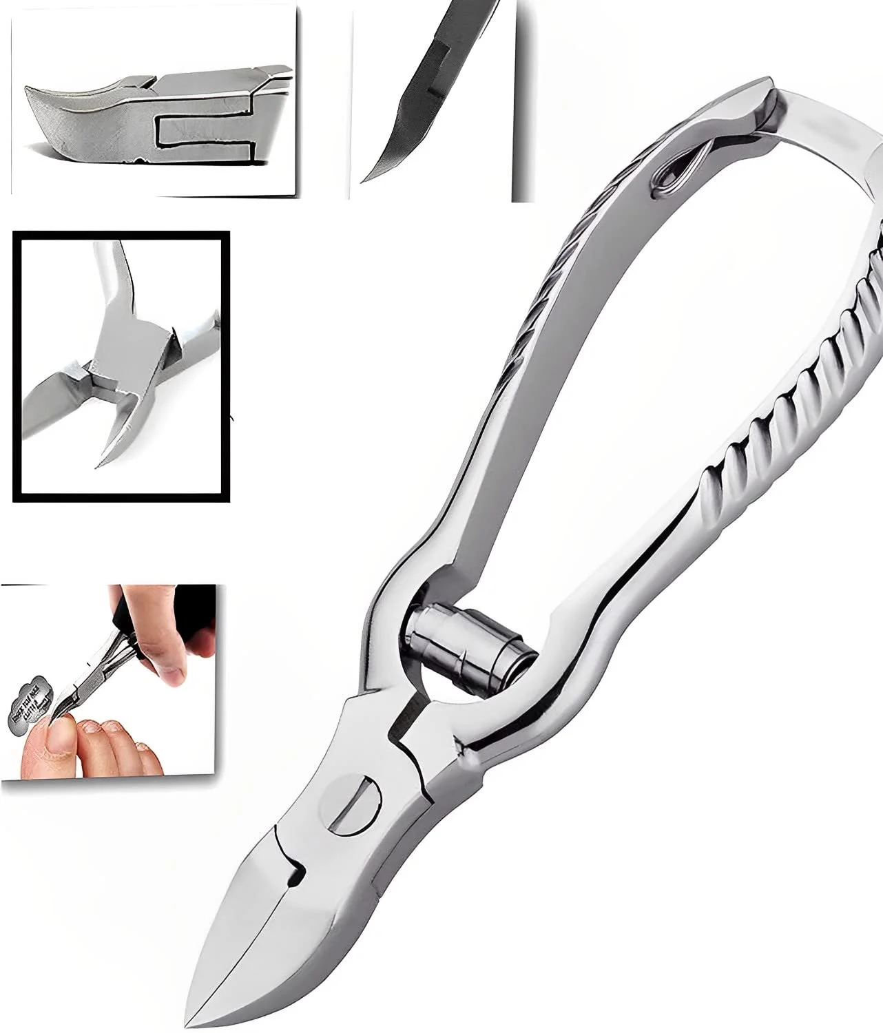 Stainless Steel Thick Toenails Trimmer Nail Cutter Women Men Ultra ...