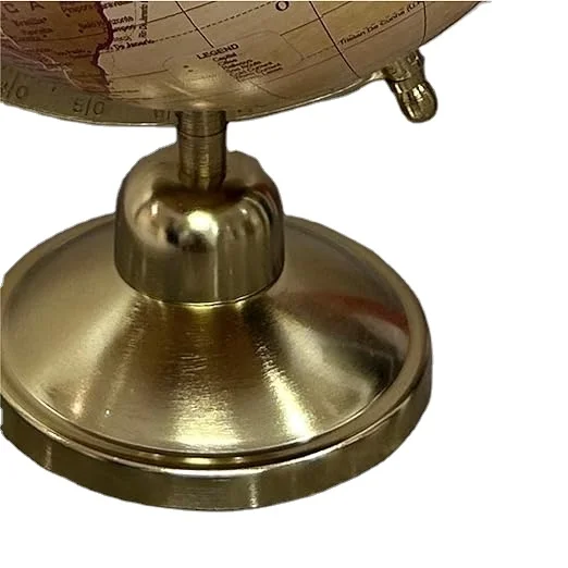 Античный шарик CALVIN handarrafts вращающийся с металлической дугой и круглой подставкой