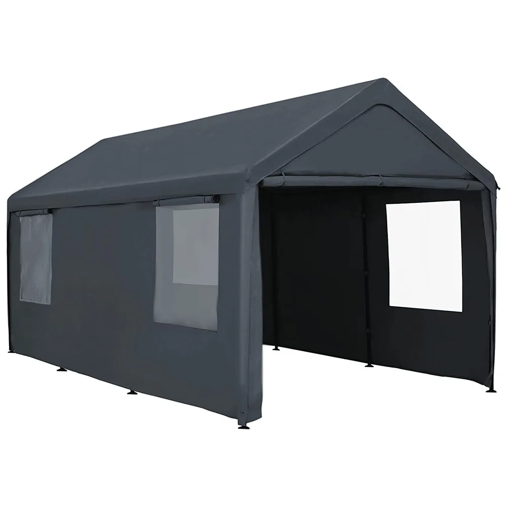 Nowensol Carport Canopy 12x20ft Heavy Duty With Removable Sidewalls ...