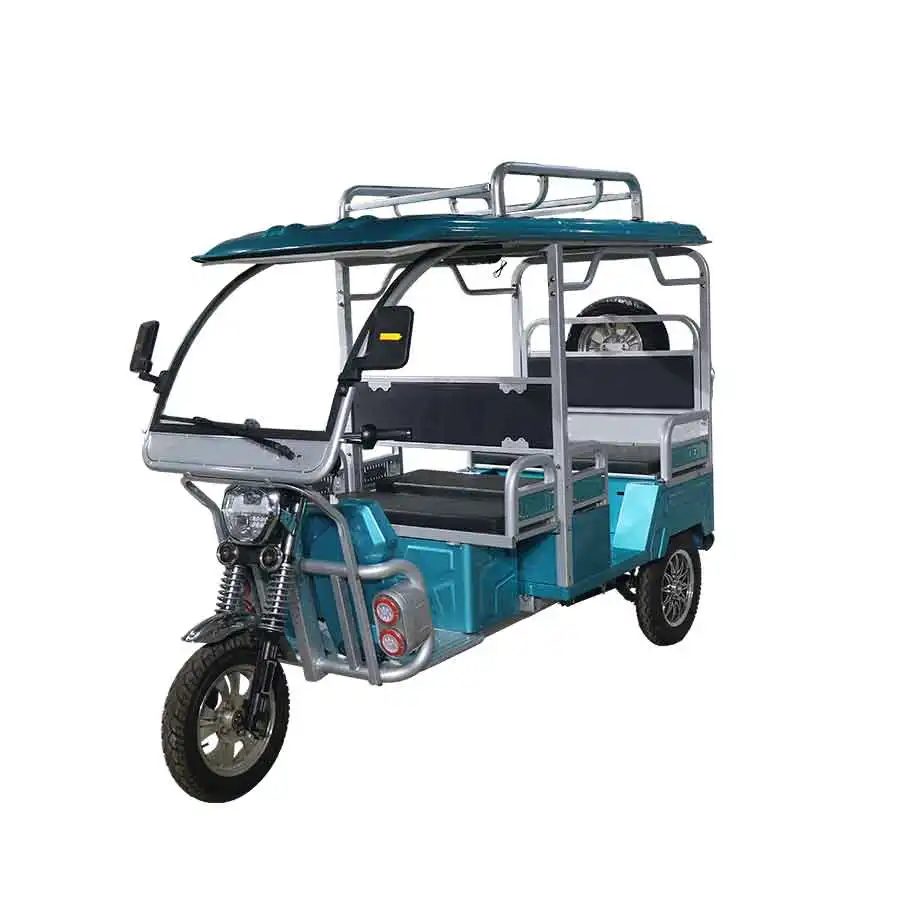 QSD 1200W Electric Rickshaw 48V Open Body Battery-Powered Passenger-Friendly 30-50km/h 90km Range Factory Direct Wholesale Price