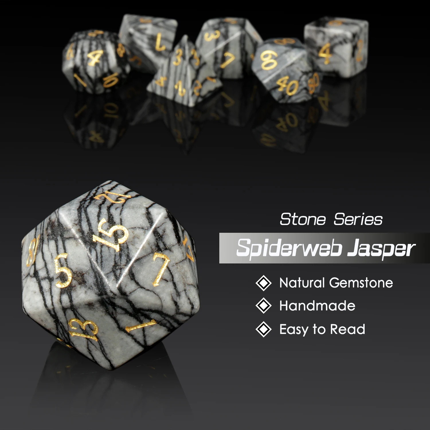 Different Dnd Dice Custom Natural Stone Dice Dungeons And Dragons Dice