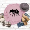 Pink sweatshirt (black font)